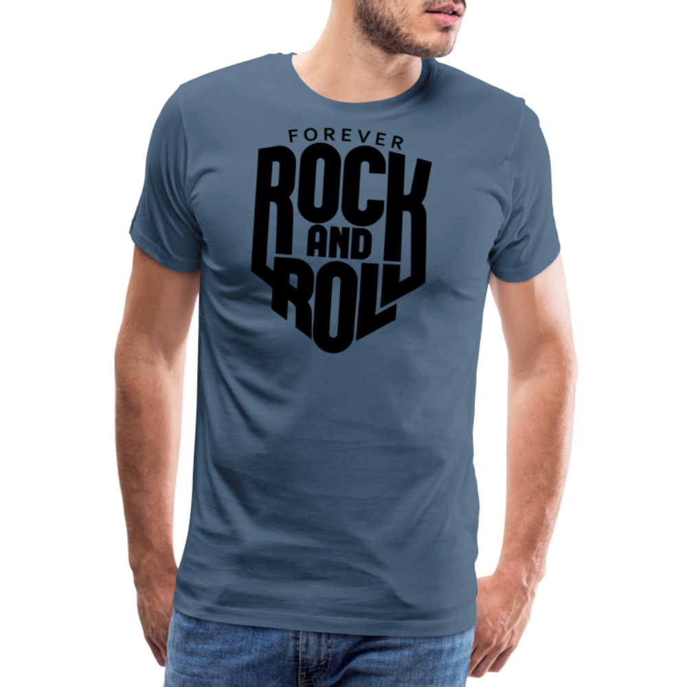 Forever Rock and Roll Premium T-Shirt Herren - Blaugrau