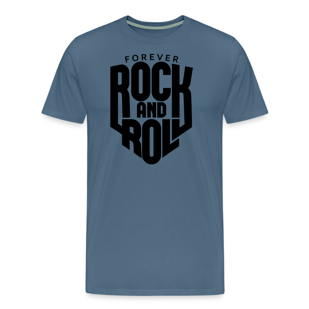 Forever Rock and Roll Premium T-Shirt Herren - Blaugrau