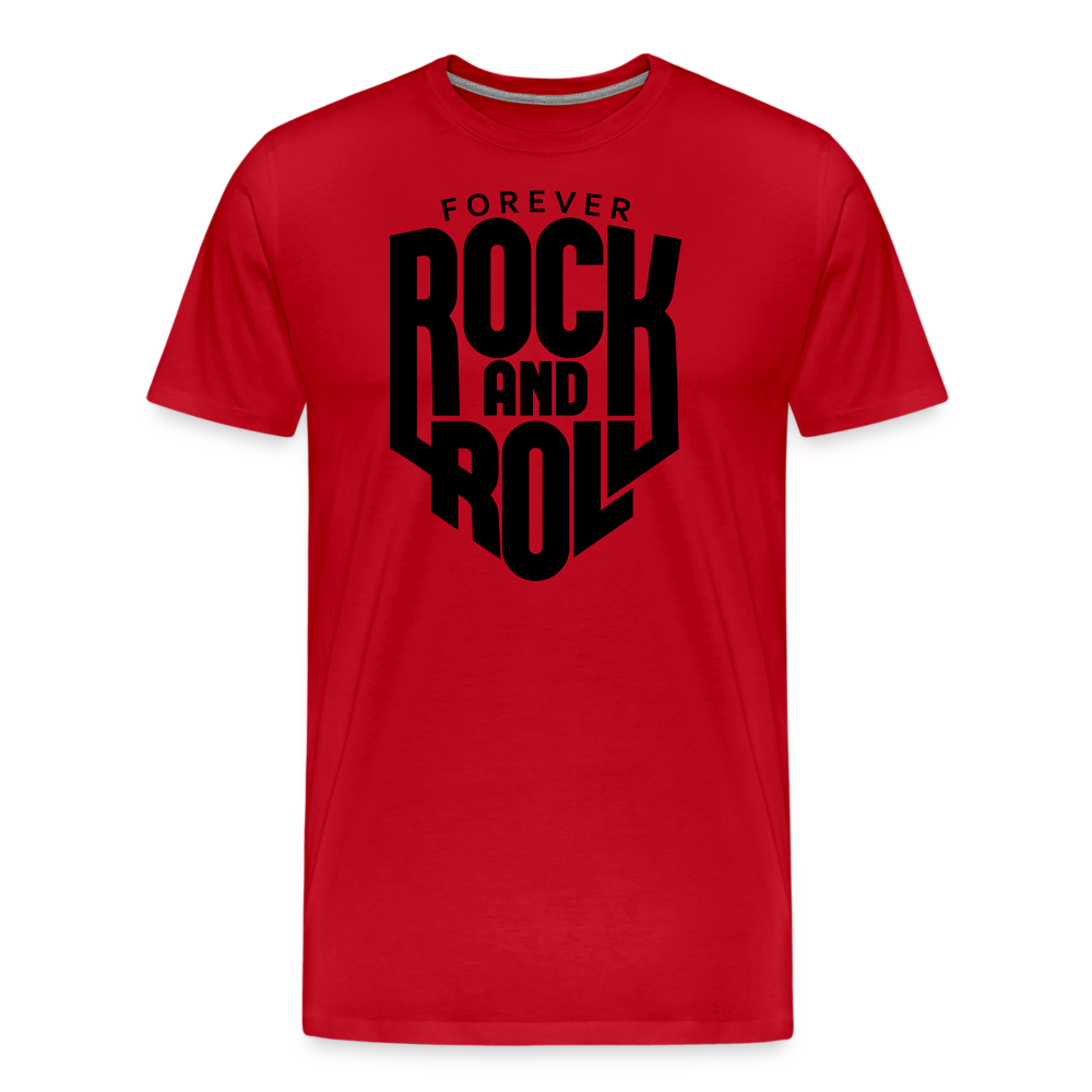 Forever Rock and Roll Premium T-Shirt Herren - Rot