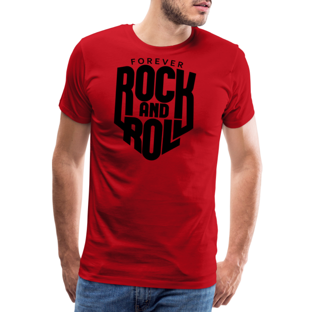 Forever Rock and Roll Premium T-Shirt Herren - Rot