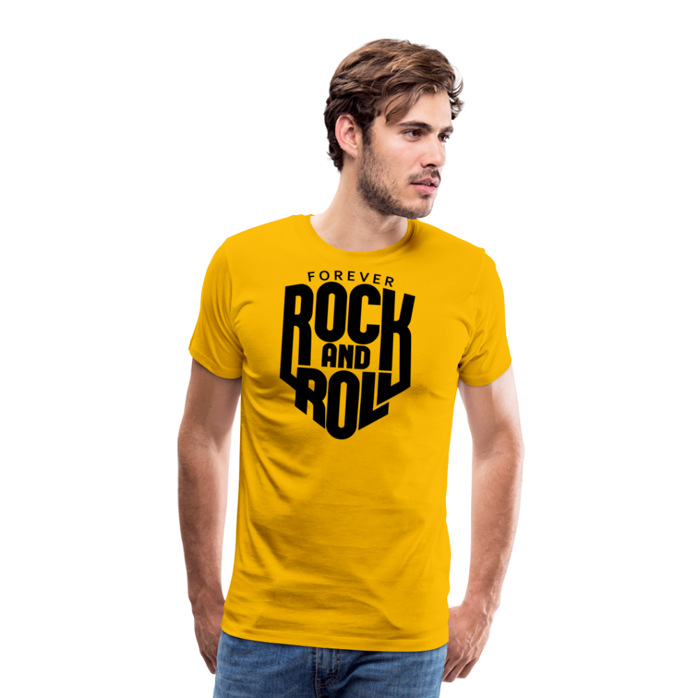 Forever Rock and Roll Premium T-Shirt Herren - Sonnengelb
