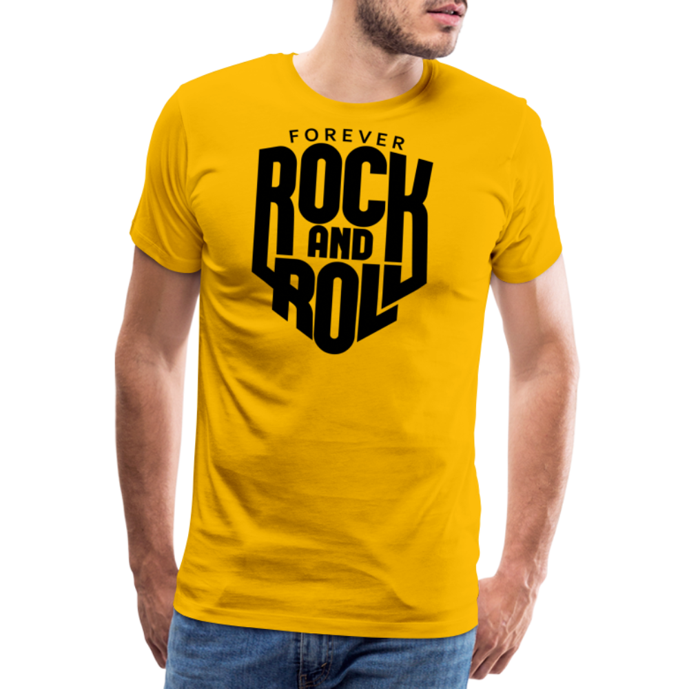 Forever Rock and Roll Premium T-Shirt Herren - Sonnengelb