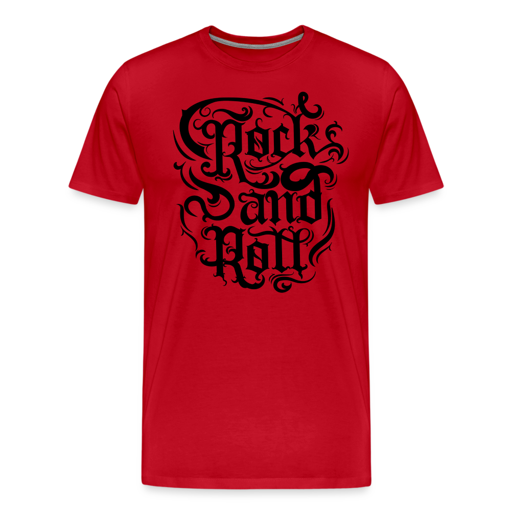 Rock and Roll 3 Premium T-Shirt Herren - Rot