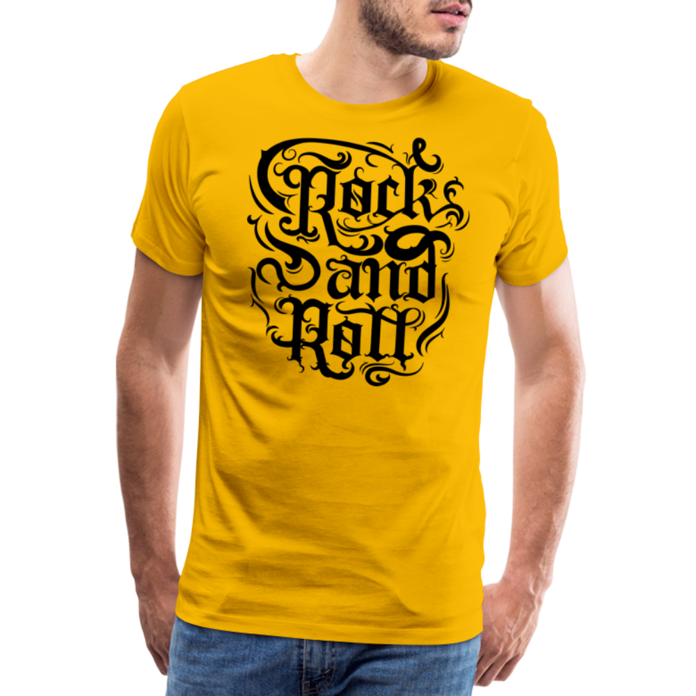 Rock and Roll 3 Premium T-Shirt Herren - Sonnengelb