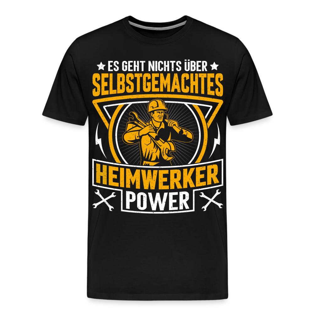Heimwerker Power lustiges Premium T-Shirt Herren - Schwarz