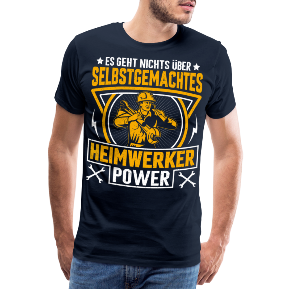 Heimwerker Power lustiges Premium T-Shirt Herren - Navy