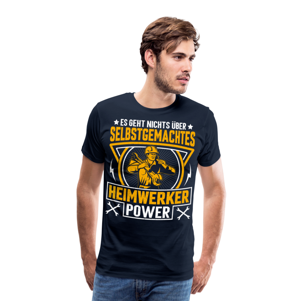 Heimwerker Power lustiges Premium T-Shirt Herren - Navy