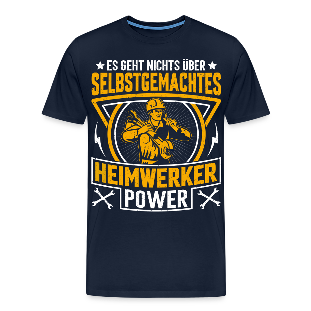 Heimwerker Power lustiges Premium T-Shirt Herren - Navy