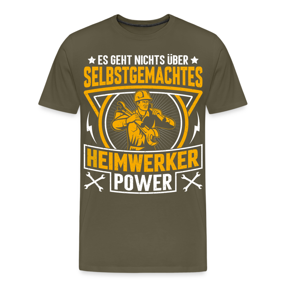 Heimwerker Power lustiges Premium T-Shirt Herren - Khaki