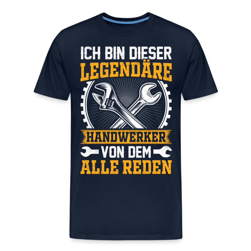 Legendäre Handwerker lustiges Premium T-Shirt Herren - Navy