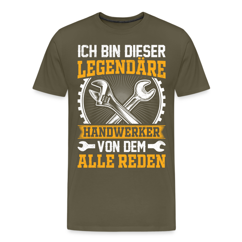 Legendäre Handwerker lustiges Premium T-Shirt Herren - Khaki