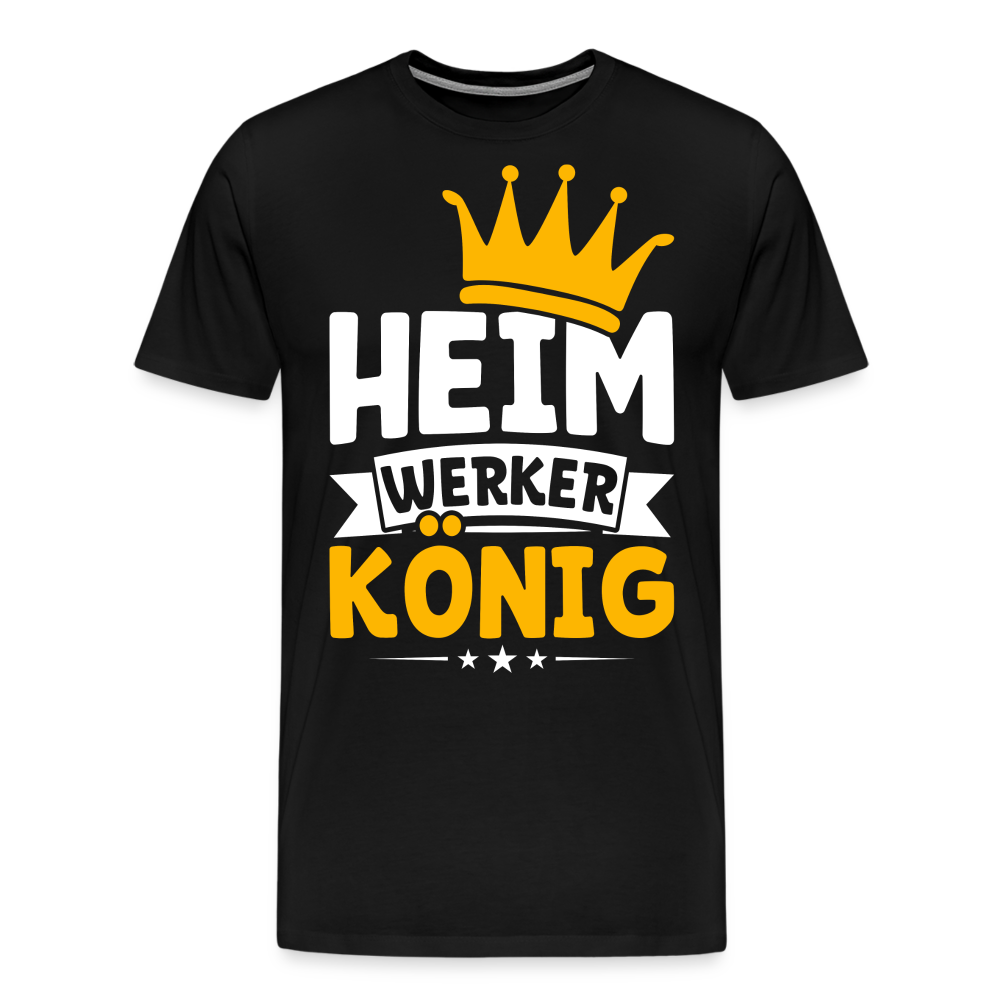Heimwerker König lustiges Premium T-Shirt Herren - Schwarz