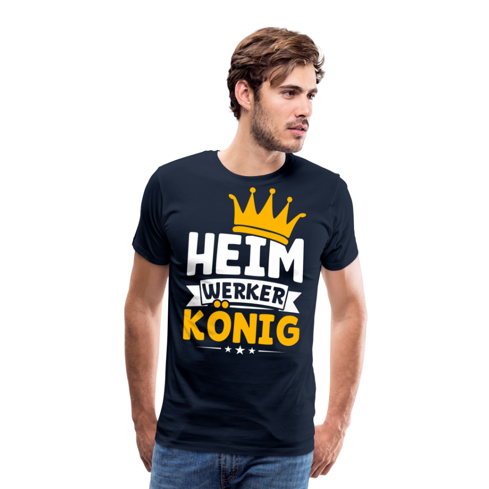 Heimwerker König lustiges Premium T-Shirt Herren - Navy