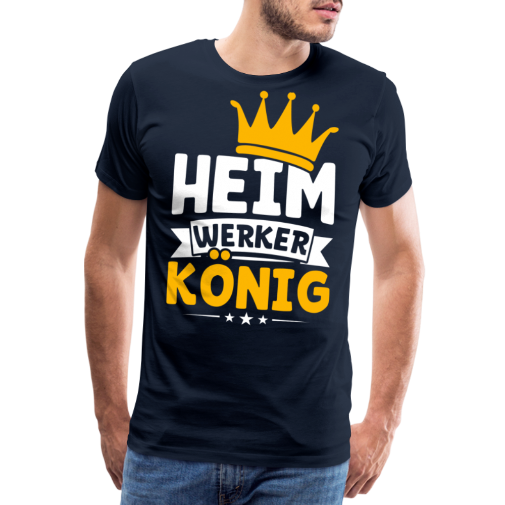 Heimwerker König lustiges Premium T-Shirt Herren - Navy