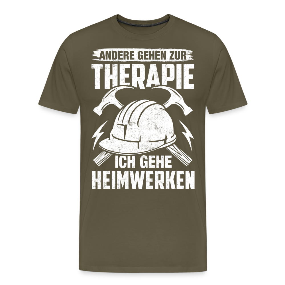 Andere gehen zur Therapie lustiges Premium T-Shirt Herren - Khaki