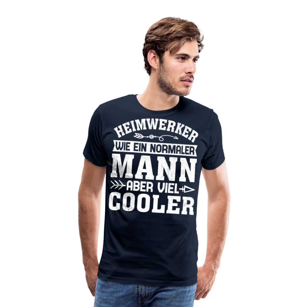 Heimwerker Cooler Mann lustiges Premium T-Shirt Herren - Navy