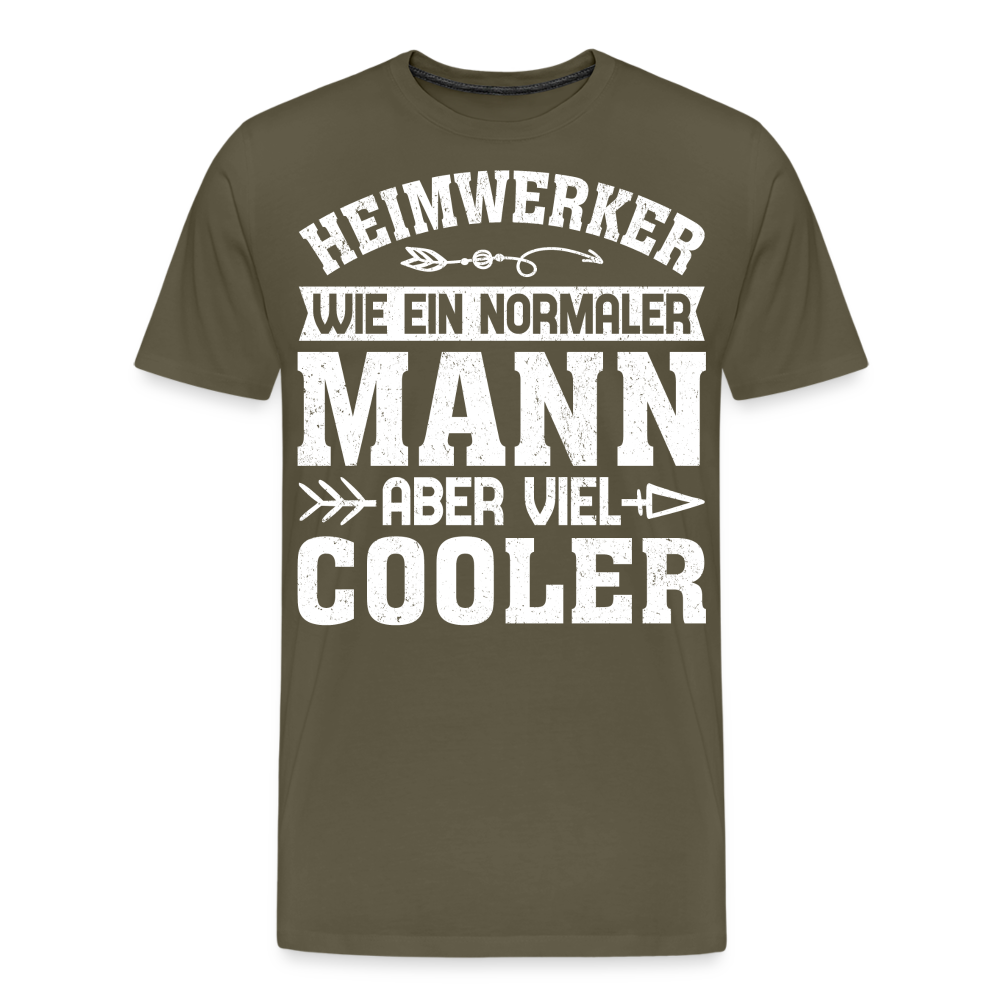 Heimwerker Cooler Mann lustiges Premium T-Shirt Herren - Khaki