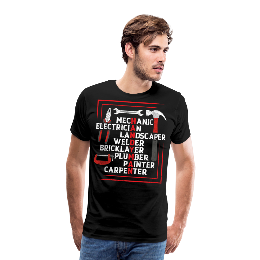 Mechanic Electrician lustiges Premium T-Shirt Herren - Schwarz