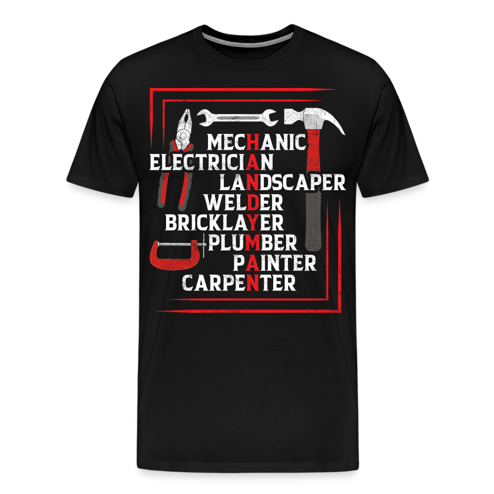 Mechanic Electrician lustiges Premium T-Shirt Herren - Schwarz