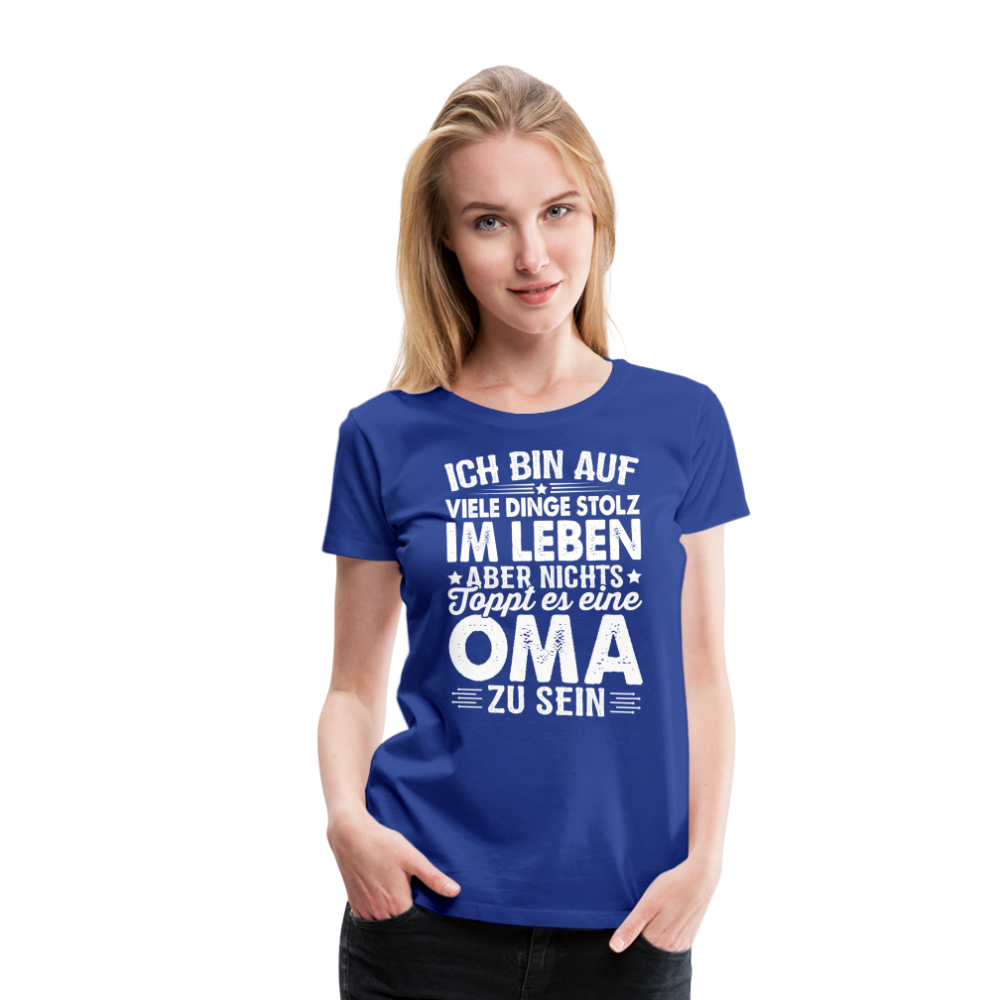 Nichts toppt es eine Oma zu sein lustiges Premium T-Shirt Damen - Königsblau