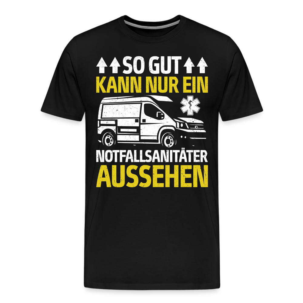 Notfallsanitäter lustiges Premium T-Shirt Herren - Schwarz