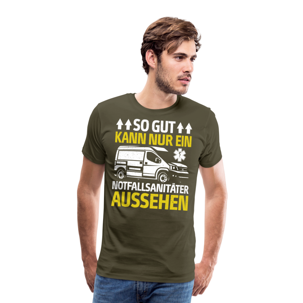 Notfallsanitäter lustiges Premium T-Shirt Herren - Khaki