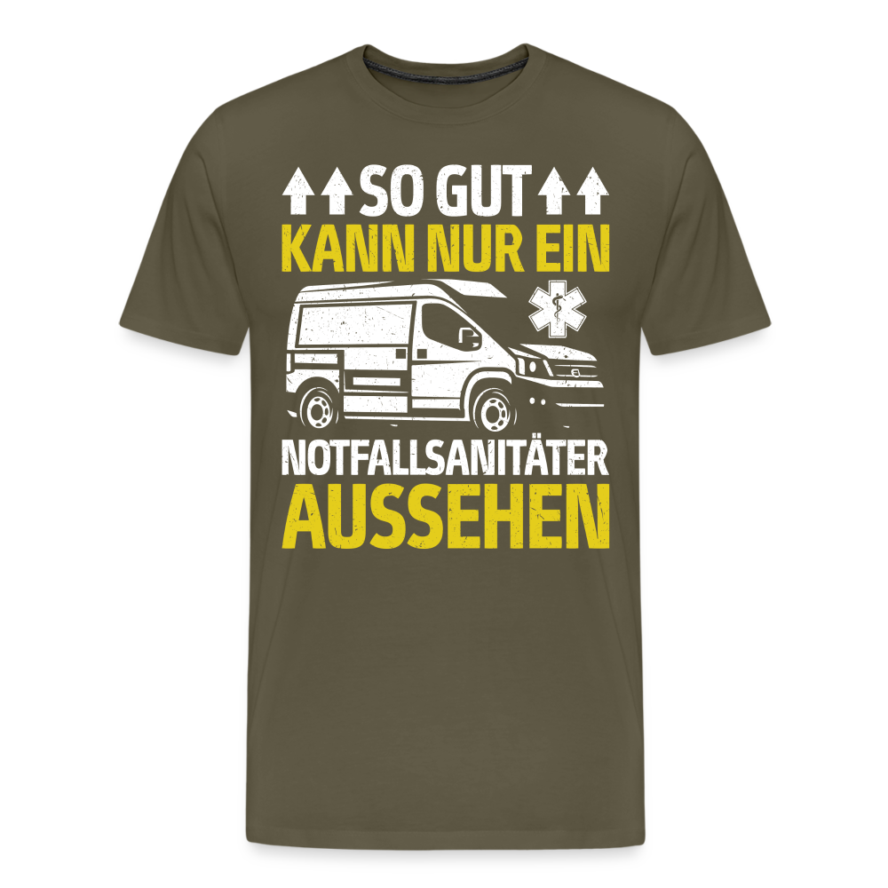 Notfallsanitäter lustiges Premium T-Shirt Herren - Khaki