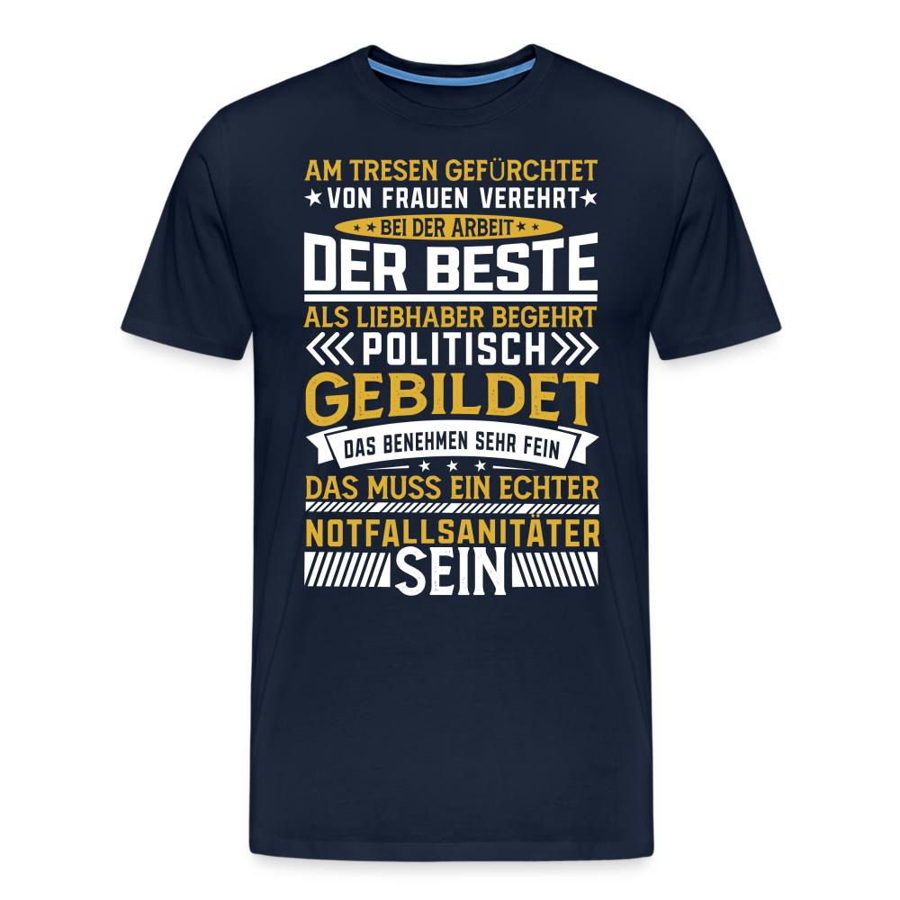 Notfallsanitäter 2 lustiges Premium T-Shirt Herren - Navy