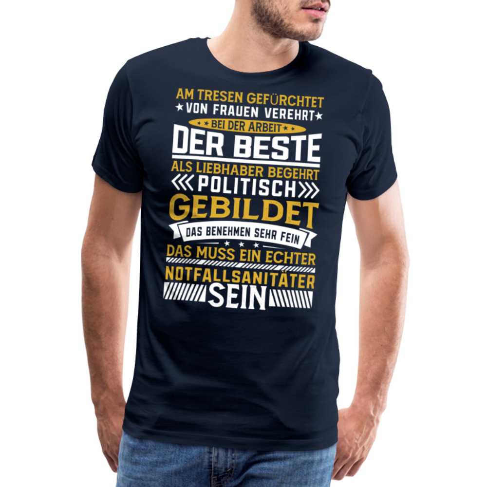 Notfallsanitäter 2 lustiges Premium T-Shirt Herren - Navy