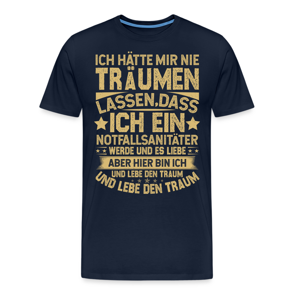 Notfallsanitäter Traumjob lustiges Premium T-Shirt Herren - Navy