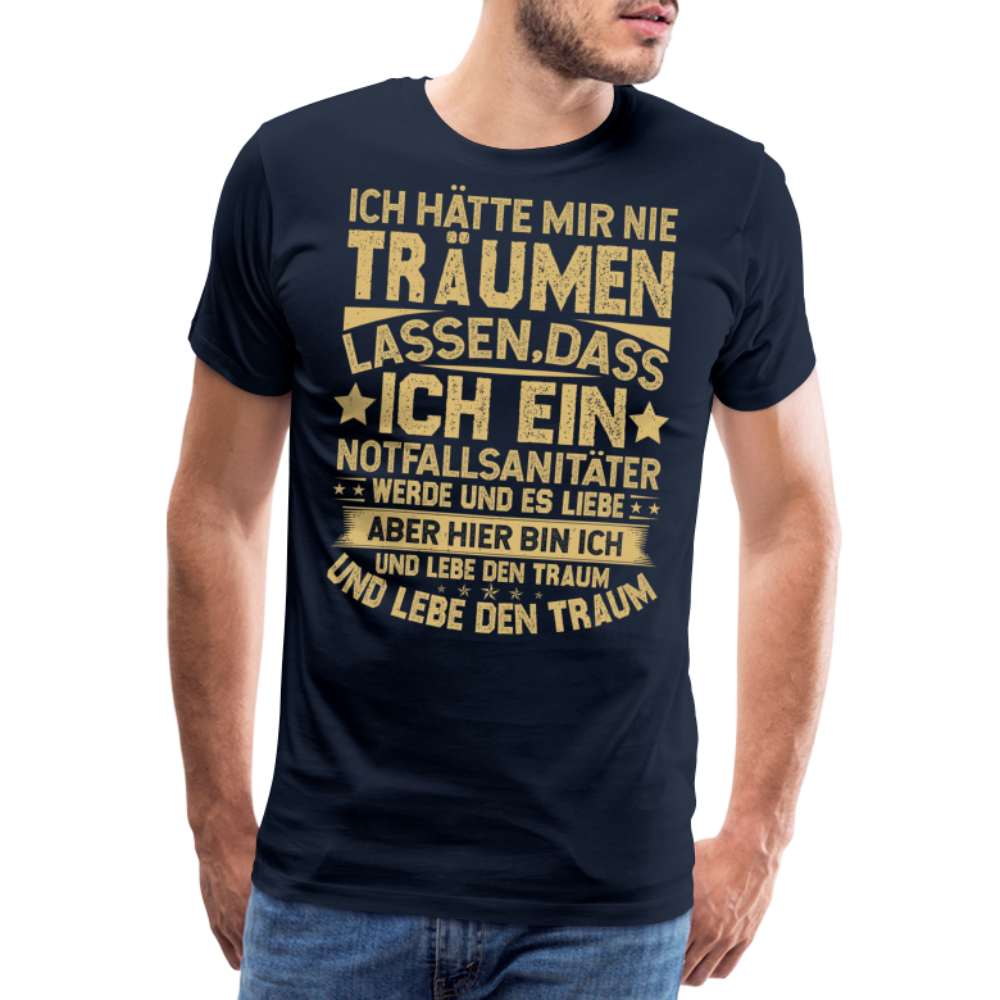 Notfallsanitäter Traumjob lustiges Premium T-Shirt Herren - Navy