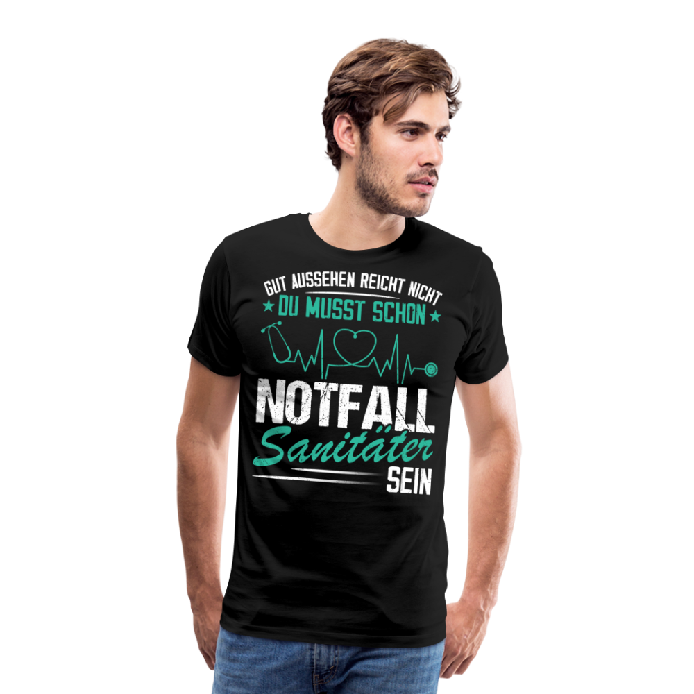 Notfallsanitäter gut aussehen reicht nicht lustiges Premium T-Shirt Herren - Schwarz