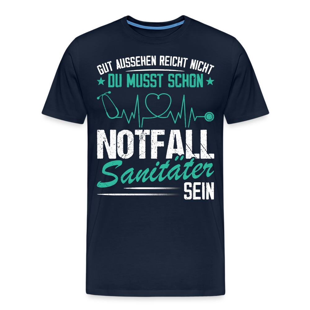 Notfallsanitäter gut aussehen reicht nicht lustiges Premium T-Shirt Herren - Navy