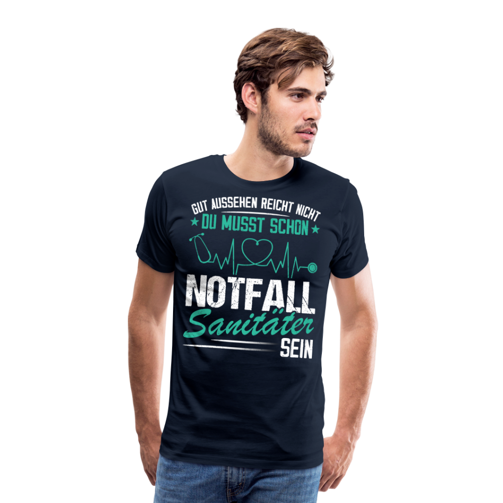Notfallsanitäter gut aussehen reicht nicht lustiges Premium T-Shirt Herren - Navy