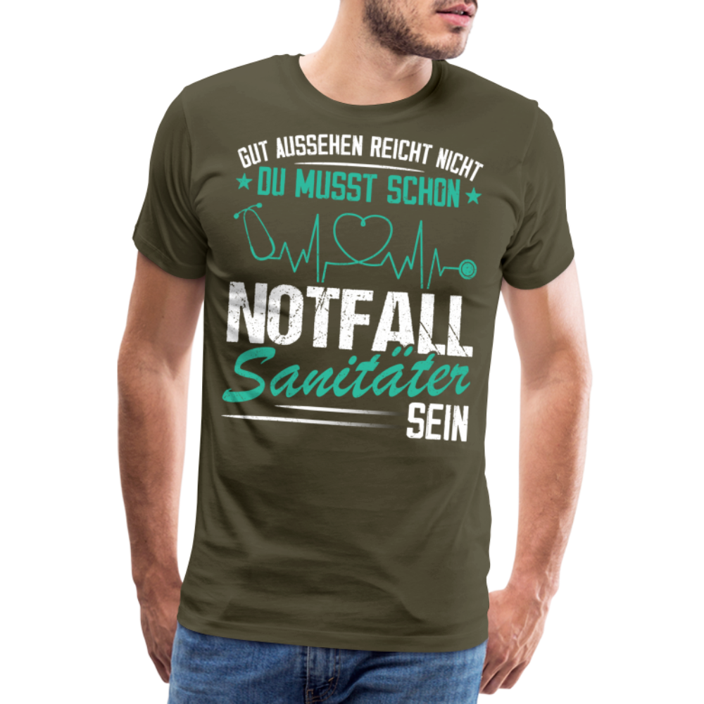 Notfallsanitäter gut aussehen reicht nicht lustiges Premium T-Shirt Herren - Khaki