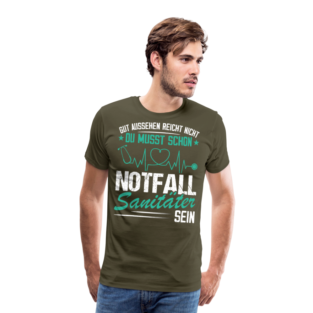 Notfallsanitäter gut aussehen reicht nicht lustiges Premium T-Shirt Herren - Khaki