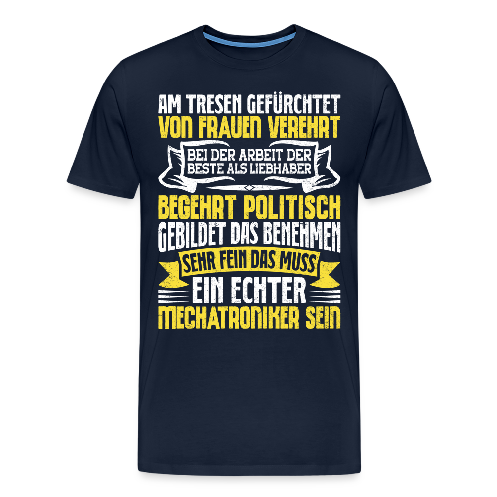 ein echter Mechatroniker lustiges Premium T-Shirt Herren - Navy
