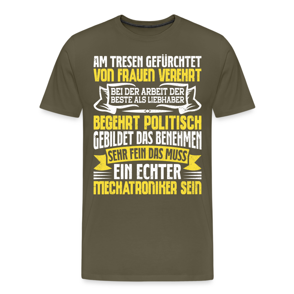 ein echter Mechatroniker lustiges Premium T-Shirt Herren - Khaki