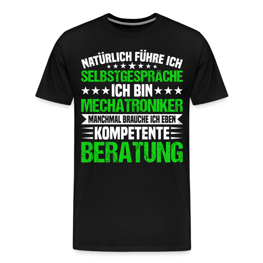 Mechatroniker kompetente Beratung lustiges Premium T-Shirt Herren - Schwarz