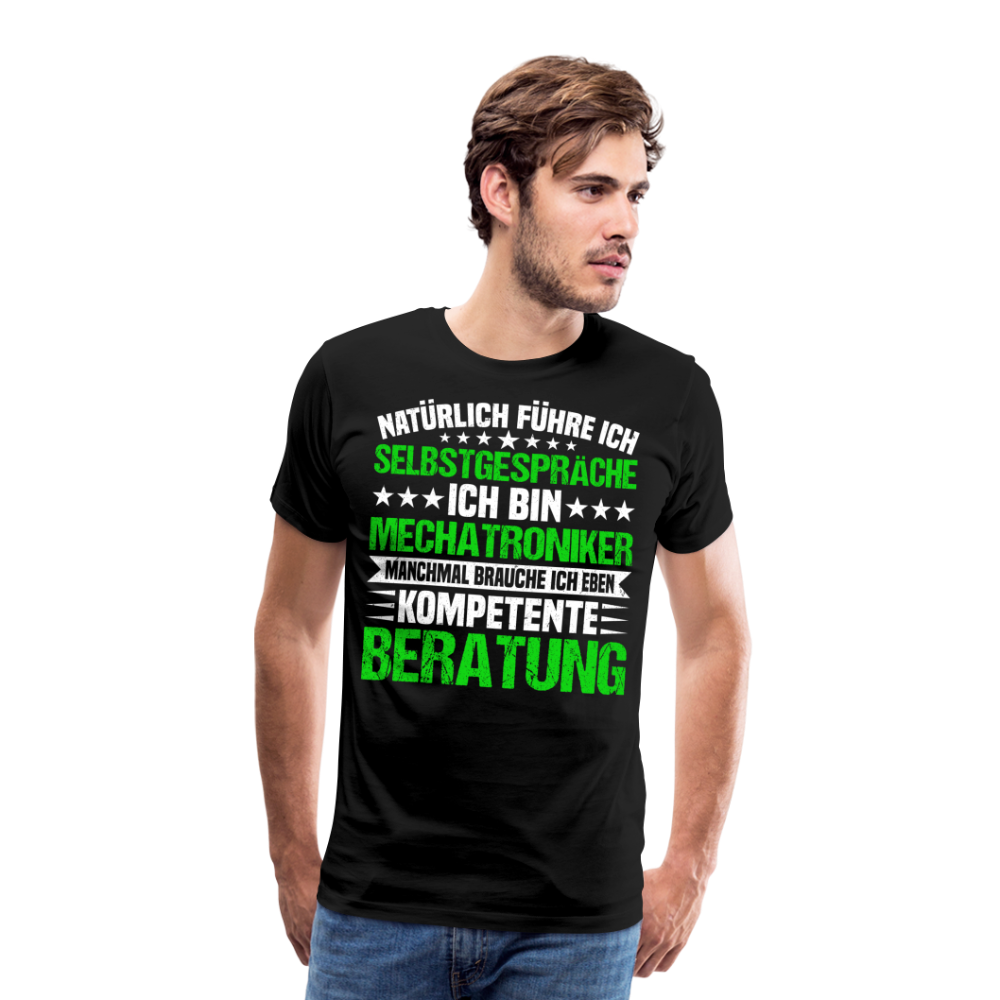 Mechatroniker kompetente Beratung lustiges Premium T-Shirt Herren - Schwarz