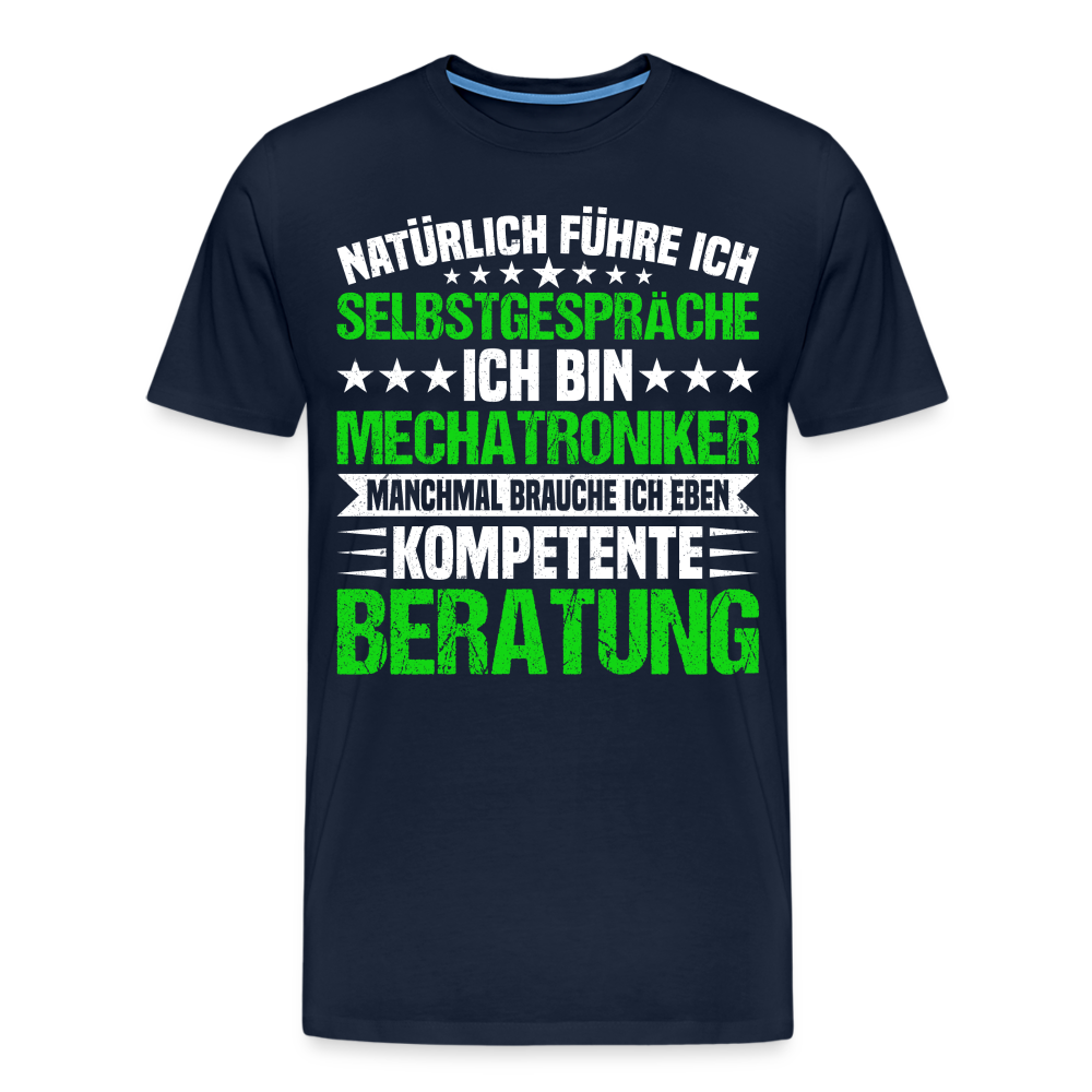 Mechatroniker kompetente Beratung lustiges Premium T-Shirt Herren - Navy