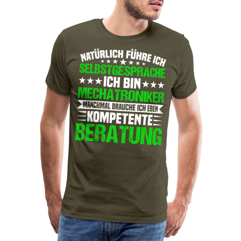 Mechatroniker kompetente Beratung lustiges Premium T-Shirt Herren - Khaki