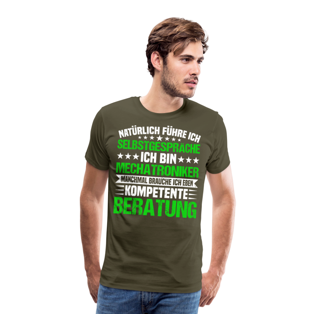 Mechatroniker kompetente Beratung lustiges Premium T-Shirt Herren - Khaki