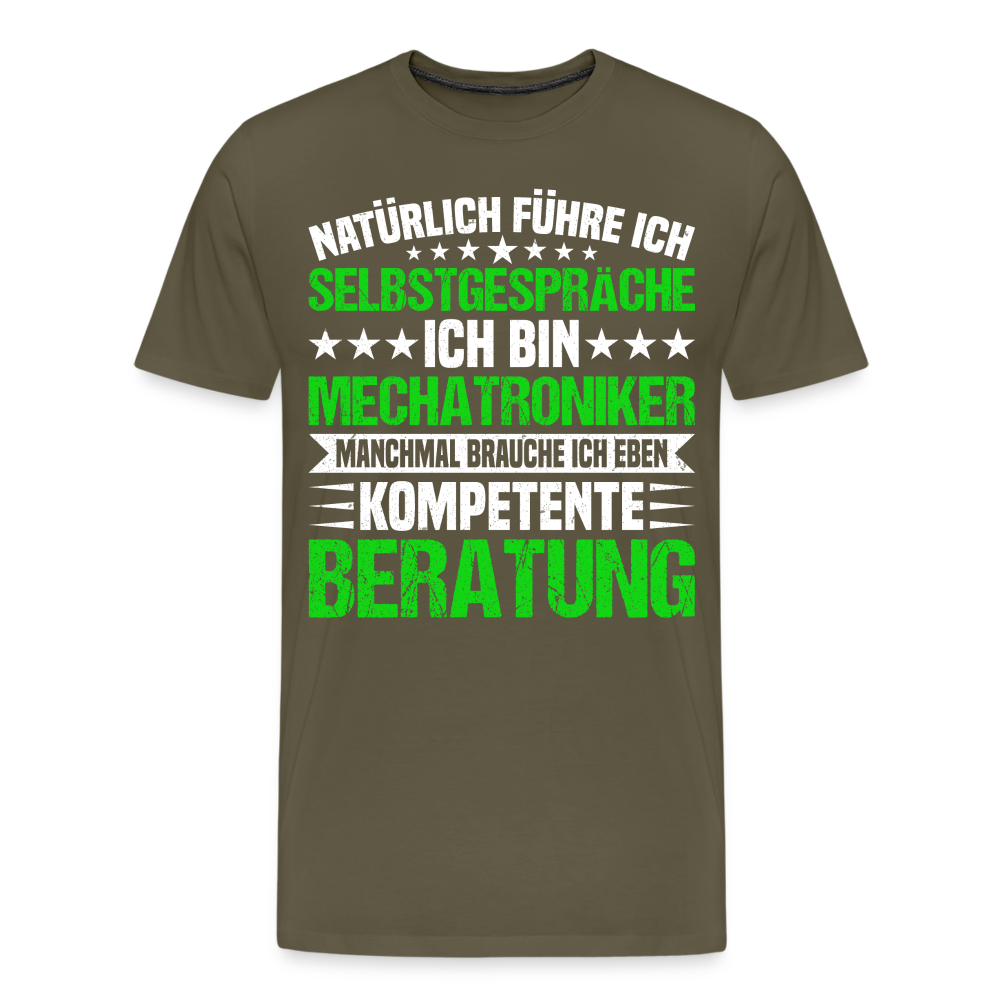 Mechatroniker kompetente Beratung lustiges Premium T-Shirt Herren - Khaki