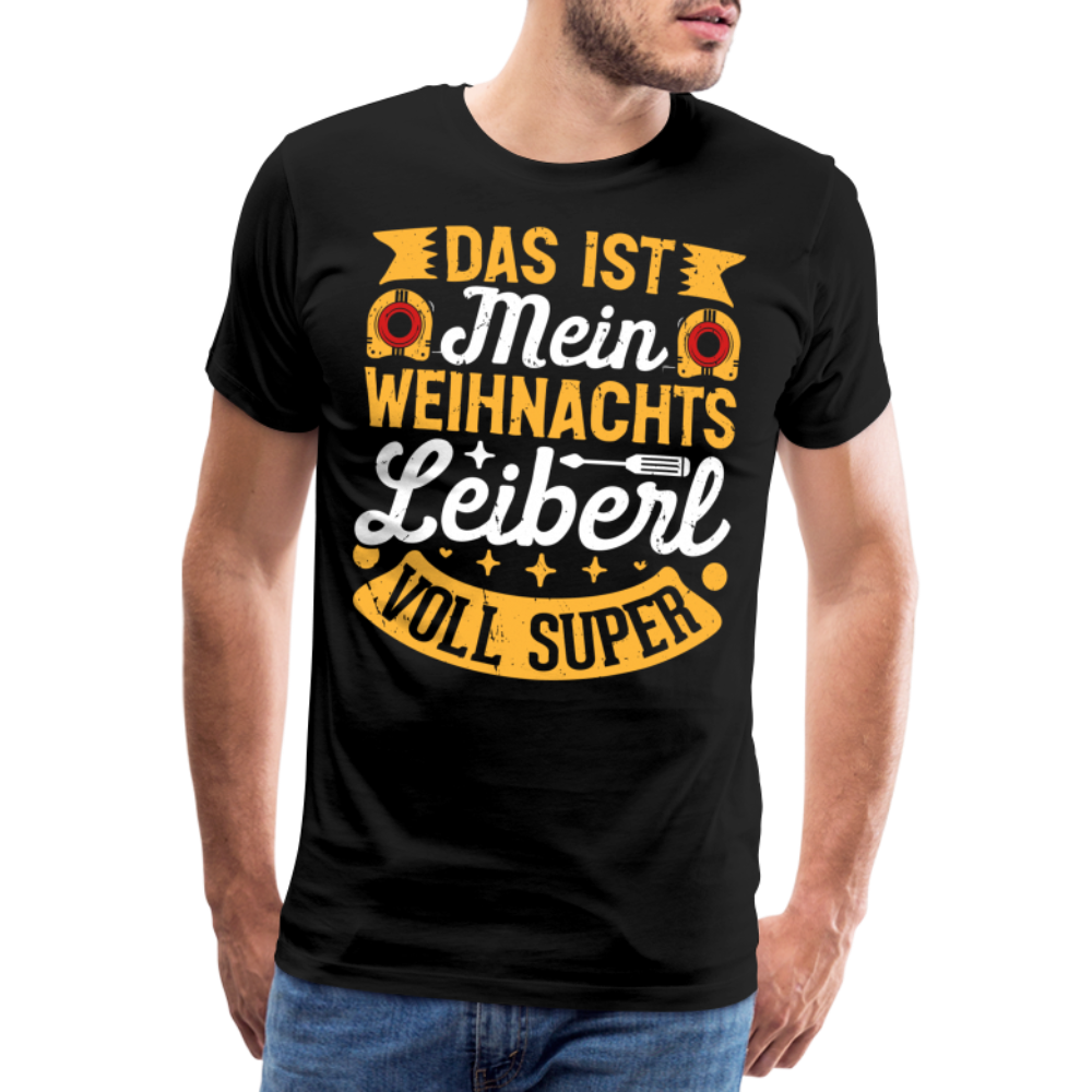 mein Weihnachtsleiberl lustiges Premium T-Shirt Herren - Schwarz