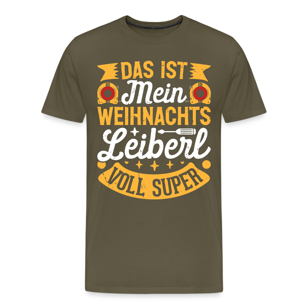 mein Weihnachtsleiberl lustiges Premium T-Shirt Herren - Khaki