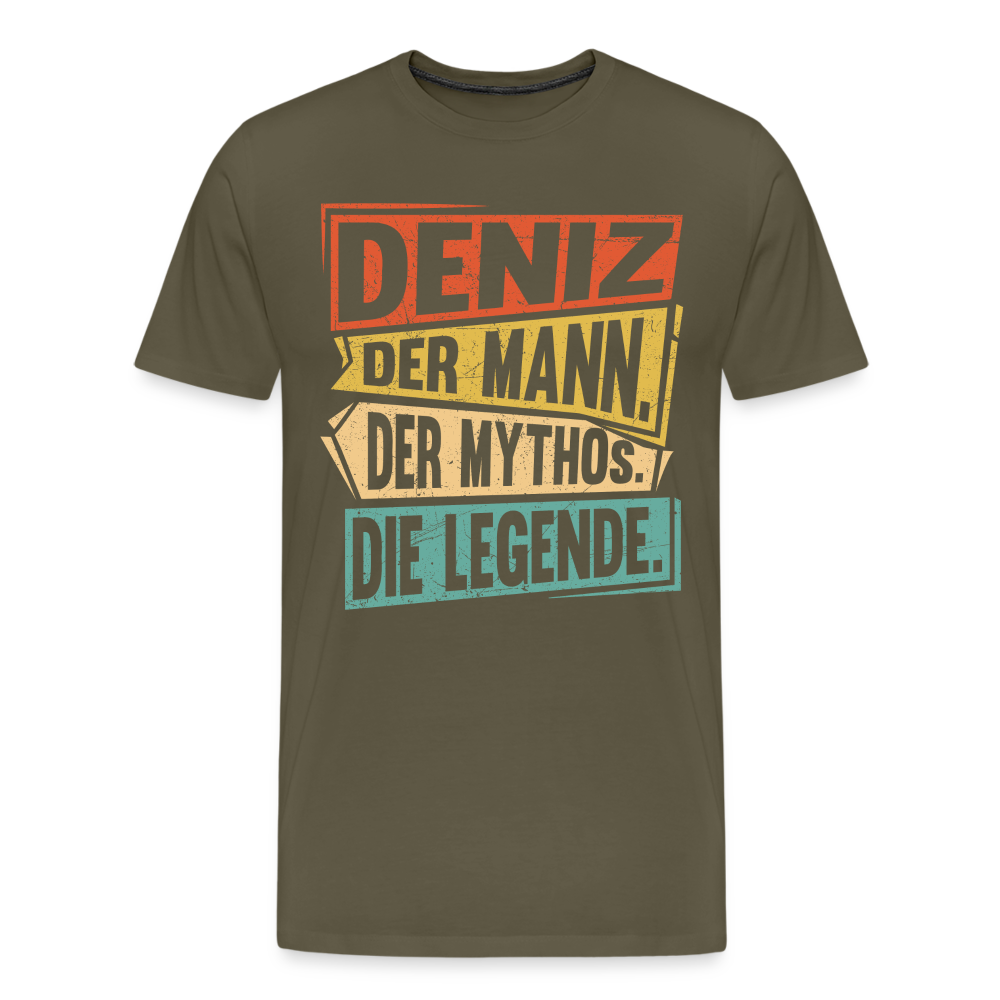 Deniz Mann Mythos Legende lustiges Premium T-Shirt Herren - Khaki