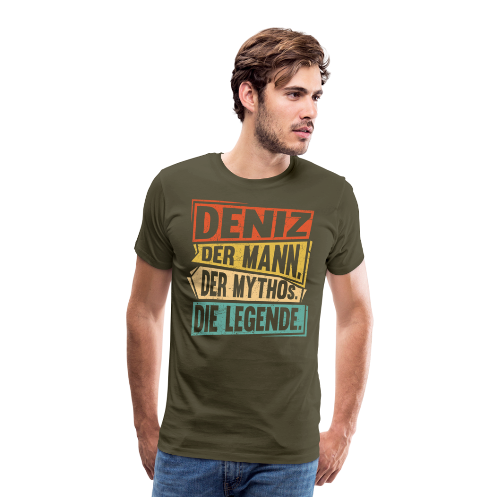 Deniz Mann Mythos Legende lustiges Premium T-Shirt Herren - Khaki