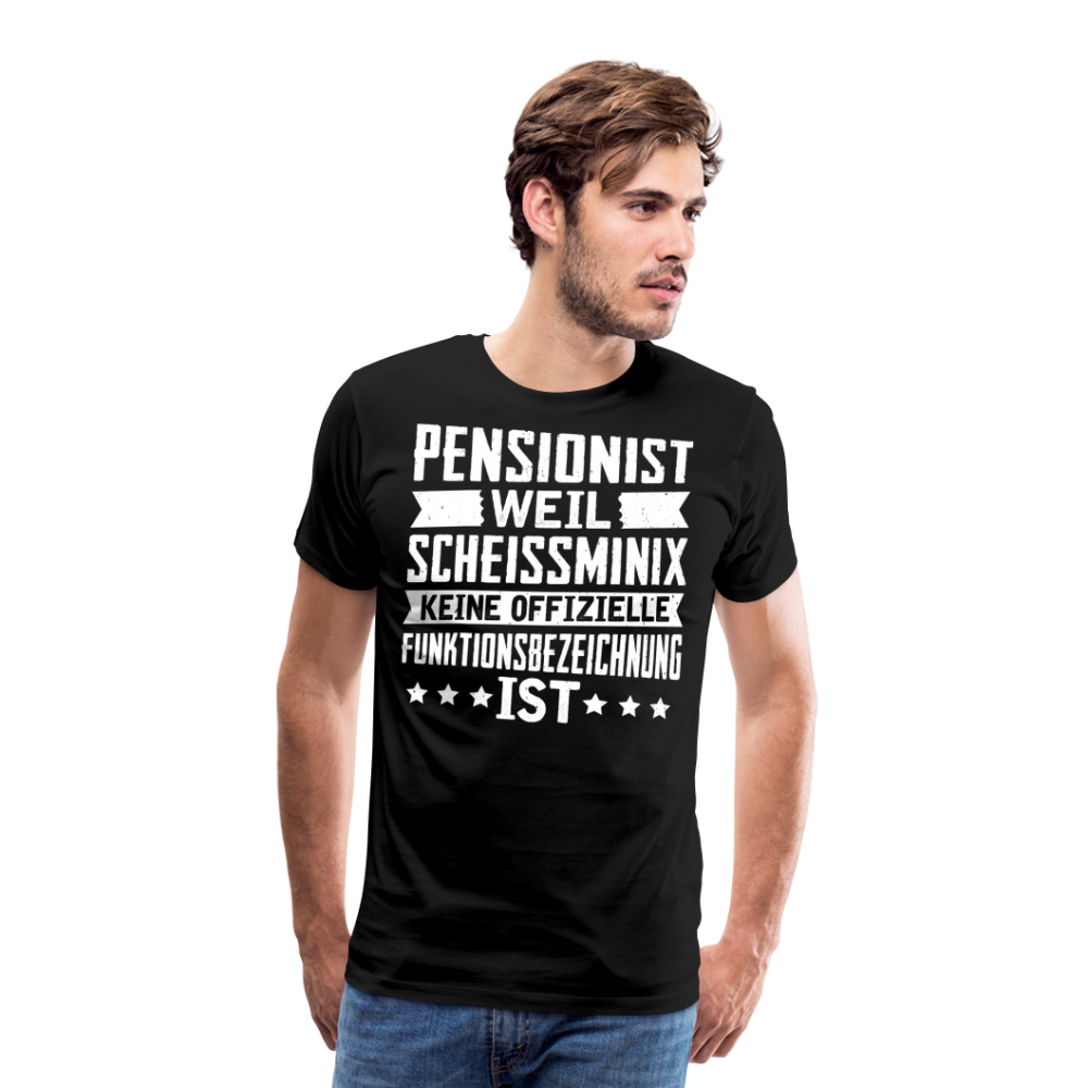 Pensionist lustiges Premium T-Shirt Herren - Schwarz