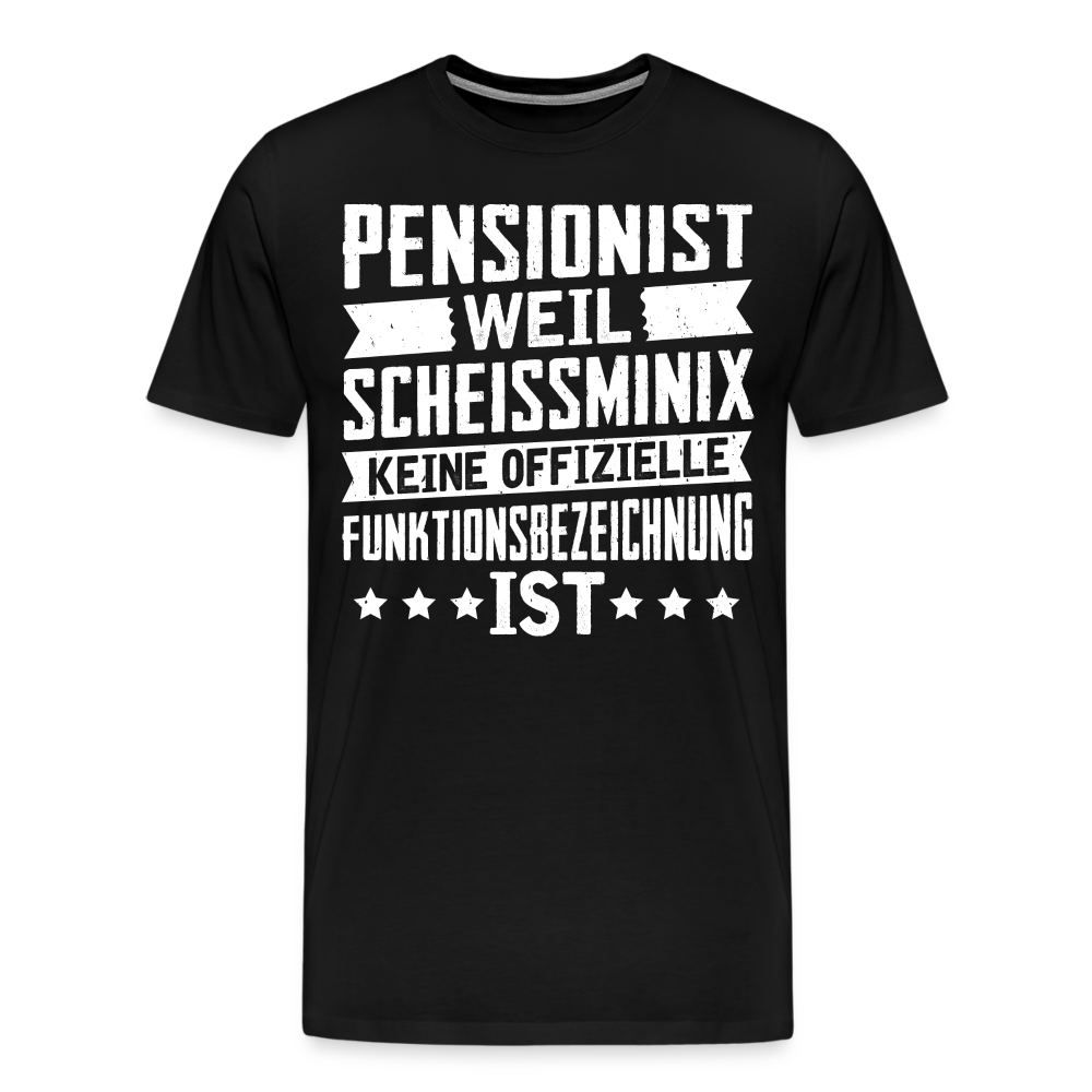 Pensionist lustiges Premium T-Shirt Herren - Schwarz